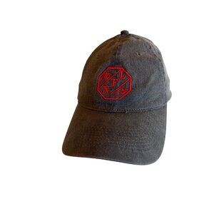NFL Gray Otto Flex Fit Baseball Cap S-M With Red Embroidered Logo Made In Hong K